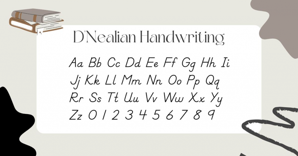 D'Nealian Handwriting