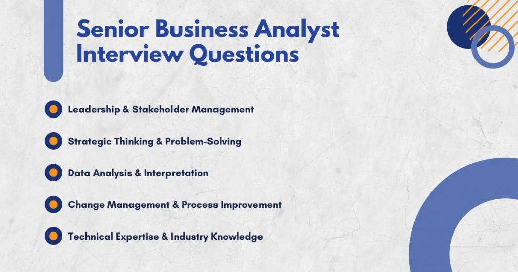 Senior Business Analyst Interview Questions