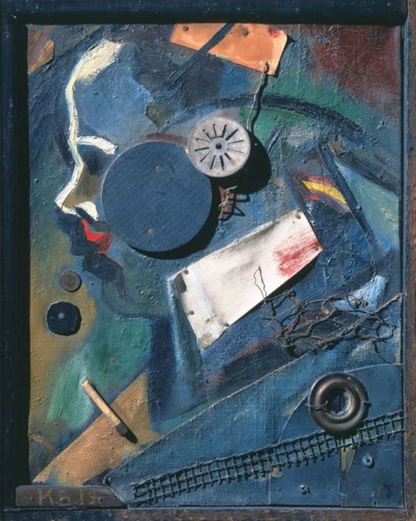 merzbild 1a (the psychiatrist) (1919) by kurt schwitters