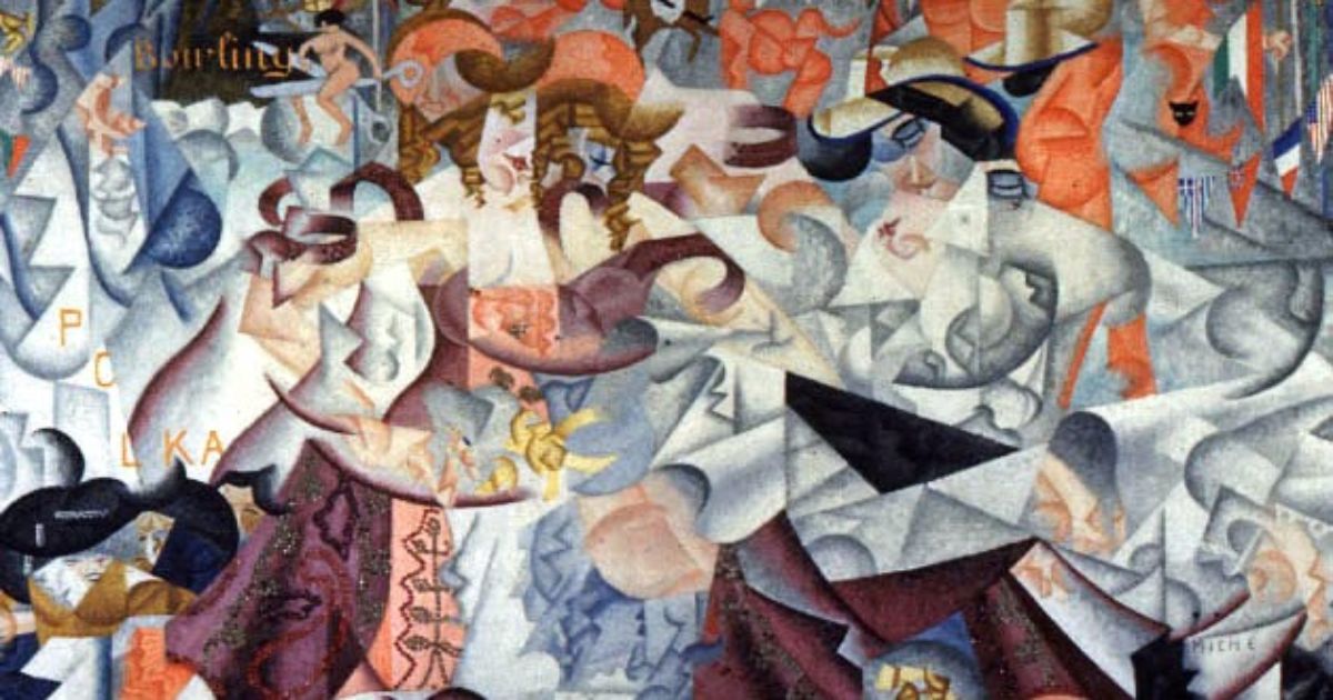 dynamic hieroglyphic of the bal tabarin by gino severini