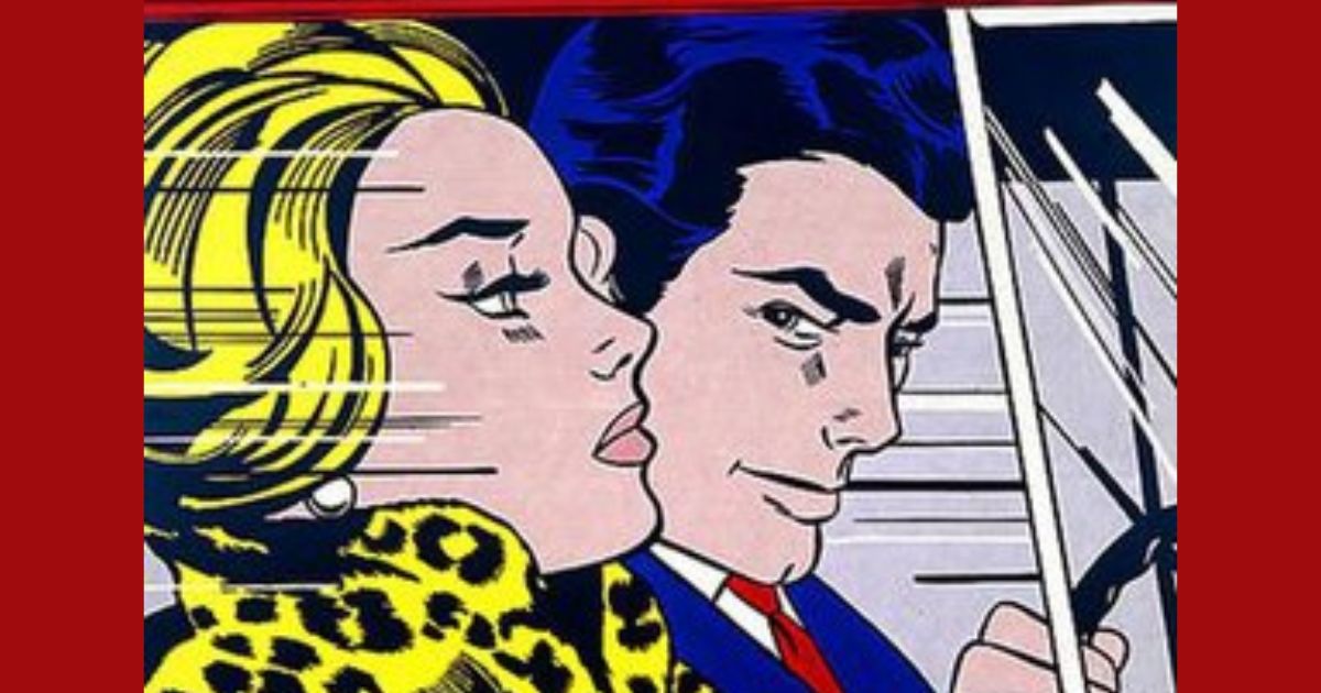 in the car by roy lichtenstein