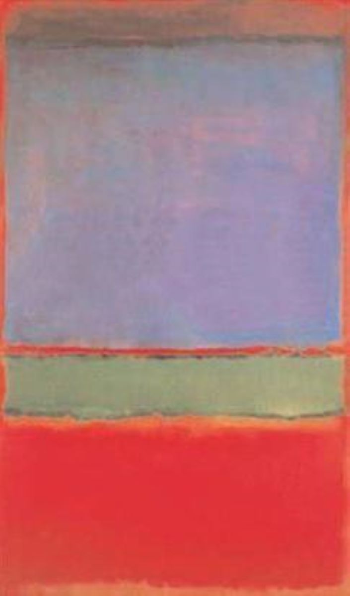 number 6 (violet, green and red) - mark rothko