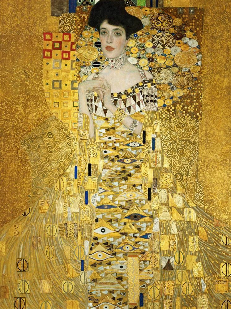 ortrait of adele bloch-bauer i - gustav klimt (austria)