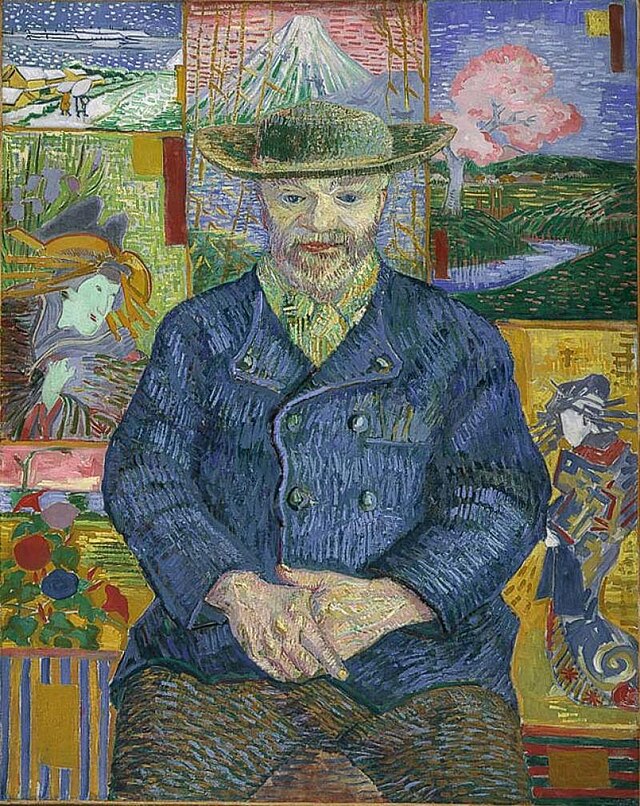 portrait of pere tanguy – vincent van gogh – 1887