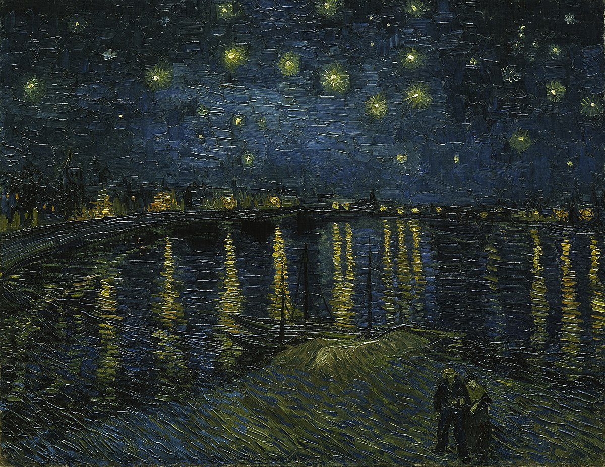 starry night on the rhone – van gogh