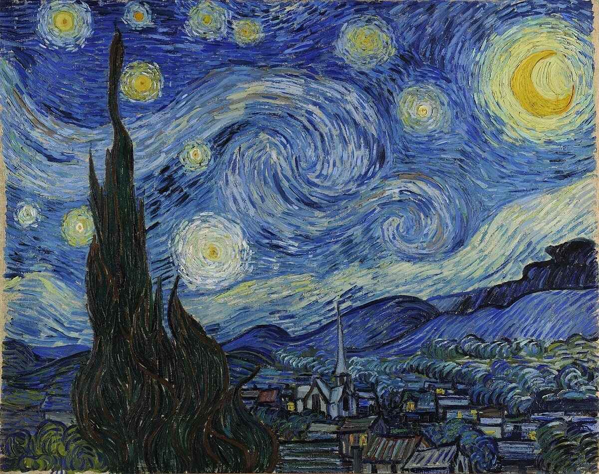 the starry night - vincent van gogh 