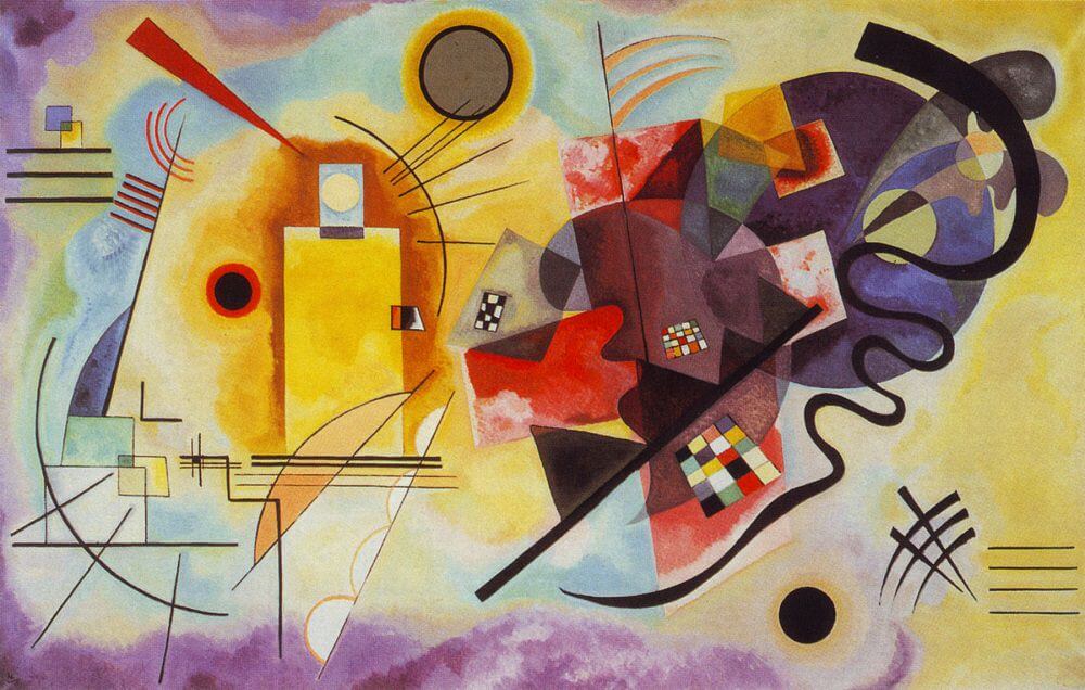 yellow, red, blue - wassily kandinsky