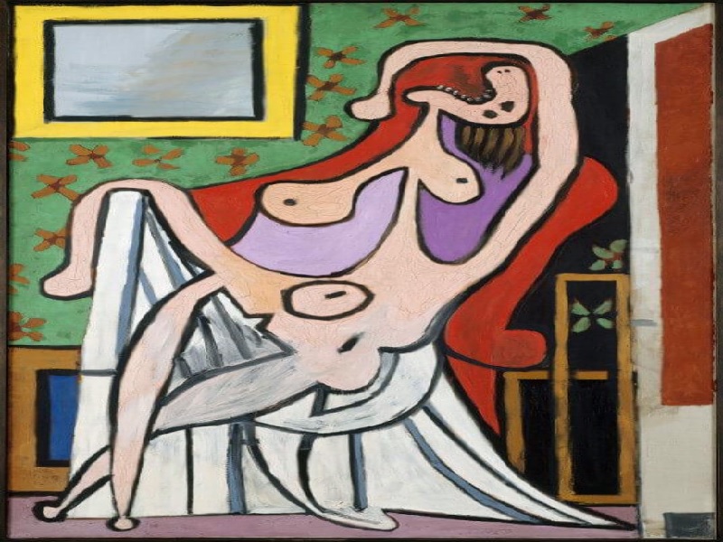 large nude in a red armchair, 1929