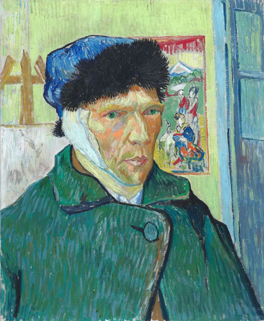 self-portrait with bandaged ear (1889)