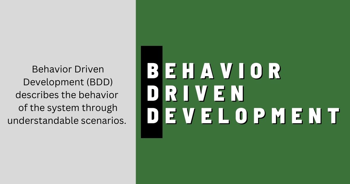 what is behavior driven development?